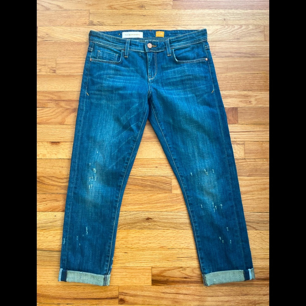 Pilcro Distressed Boyfriend Jeans